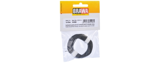 BRAWA 32408 - brin décodeur 0,05mm² 10m sw