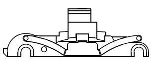 PIKO ET40290-35 - Gear housing with wheel grinder middle, EW without panto