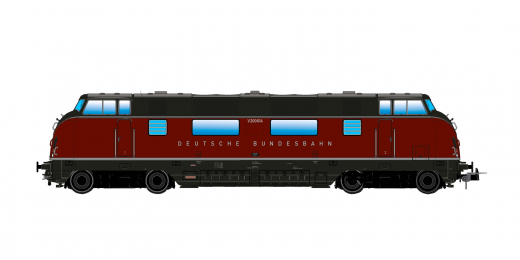 ESU 31339 - Diesel locomotive, H0, V200.0, V200 014 DB, old red, Ep III