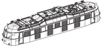 PIKO ET40300-02 - behuizing compleet (zonder stroomafnemer)