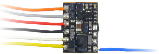 ZIMO MX615F - Decoder ZIMO MX615F MX-Lok - 6 pin. NEM651 sui fili