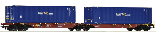 Roco 76634 - Container double wagon, GYSEV CARGO