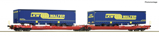 Roco 77385 - Double pocket articulated wagon T3000e, DB AG