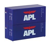 PIKO 46102 - TT set of 2 20 containers APL