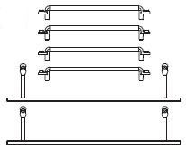 PIKO ET38603-61 - Handrails + steps, 6pcs,