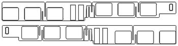 PIKO ET47240-12 - Window band right + left, EW with panto.