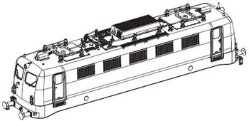 PIKO ET51512-25 - Boîtier complet (sans collecteur de courant)