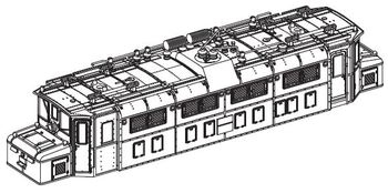 PIKO ET40320-01 - Carcasa completa sin colector de corriente