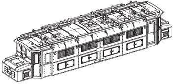 PIKO ET94001-04 - Housing, complete without pantograph