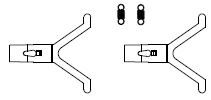 PIKO ET54000-11 - Coupling drawbar with traction spring 2x