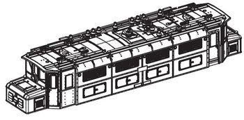 PIKO ET94003-03 - Boîtier complet sans collecteur de courant