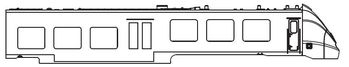 PIKO ET40204-11 - Housing EW without pantograph (with window+headlight)