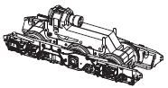 PIKO ET51649-100 - Rear gearbox complete AC