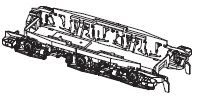 PIKO ET51673-76 - bogie with small parts, rear, AC