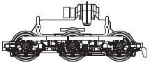 PIKO ET51670-66 - achterste versnellingsbak compleet DC