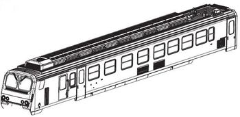 PIKO ET96400-06 - Gehäuse Wagen A, vst. (ohne Stromabnehmer)