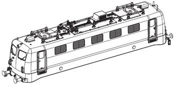 PIKO ET51522-20 - Behuizing compleet (zonder stroomafnemer)