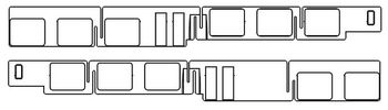 PIKO ET47241-10 - Window band right + left, EW without panto.