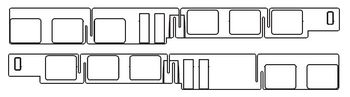 PIKO ET47242-11 - Window band right + left, EW with panto.