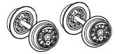 PIKO ET52633-24 - Wheel set (2 pcs.) AC