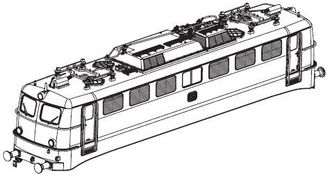 PIKO ET51730-01 - Housing, complete (without pantograph)