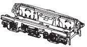 PIKO ET51731-118 - bogie with small parts, front AC