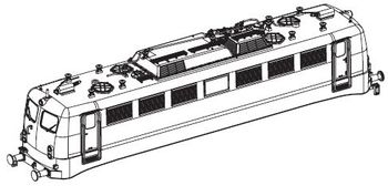 PIKO ET51734-40 - Carcasa completa (sin colector de corriente)