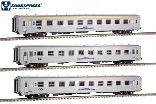 SUDEXPRESS S0519 - 3 pièces. Coffret de voitures particulières CP « Rapido 90 s »