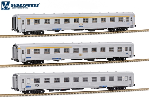 SUDEXPRESS S0319 - 3tlg. Personenwagenset Rapido 80 s der CP