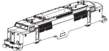 PIKO ET40466-01 - Gehäuse, vst. (o. Stromabnehmer)