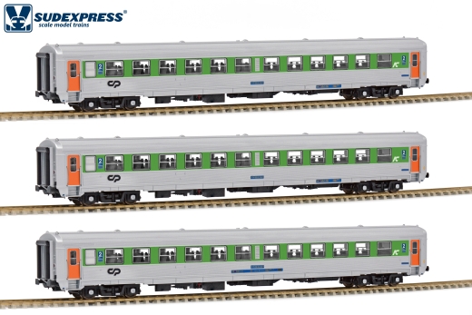 SUDEXPRESS S0919 - 3tlg. Personenwagenset Intercidades der CP