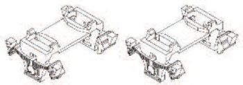 PIKO ET53000-16 - Axle bearing bridge 2x