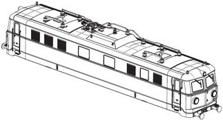 PIKO ET51770-09 - Boîtier complet. (sans collecteur de courant)