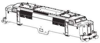 PIKO ET40465-03 - Gehäuse, vst. (o. Stromabnehmer)