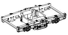 PIKO ET73026A-234 - Drehgestell MD367 (o. Lichtmaschine)