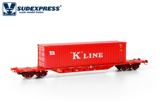 SUDEXPRESS SUTK01717 - Takargo Sgnss wagen K line - containerplatformwagen