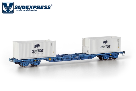 SUDEXPRESS SUVT03417 - VTG Sgnss Wagen Container Cemtor - Container platform wagon