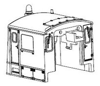 PIKO ET40444-03 - Cabine conducteur, avec fenêtres + lampes