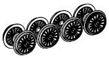 PIKO ET51781-74 - Drive wheel set (4 pcs.) AC