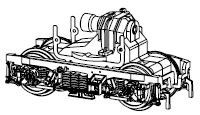 PIKO ET51708-66 - Gearbox complete, rear DC