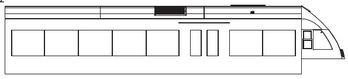 PIKO ET40224-02 - Gehäuse, Endwagen A, m. Fenster