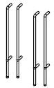 PIKO ET51826-24 - Handrails door 4 pcs.