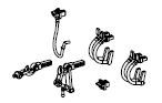 PIKO ET52720-26 - Brake hoses, coupling hooks, multiple plugs