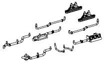 PIKO ET52720-63 - Magnetic brake, lines, exhaust muffler VT