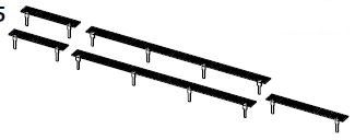 PIKO ET51882-25 - Roof walkway (5 pcs.)