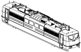 PIKO ET51300-01 - Behuizing, compleet. (zonder stroomafnemer)