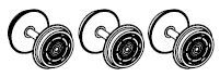 PIKO ET71282-93 - Wheel set (3 pcs.) AC