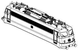 PIKO ET51806-09 - Boîtier complet. (sans collecteur de courant)