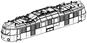 PIKO ET51862-04 - Housing, complete (without pantograph)