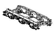 PIKO ET51768-74 - bogie with small parts, right